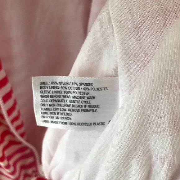 Hunter pink, red, and white striped jacket - Picture 11 of 12